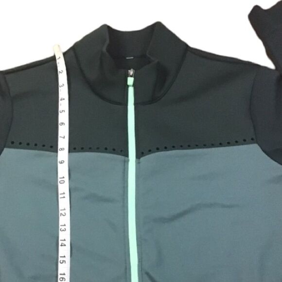 Fabletics Cleo Green Full Zip Front Perforated Jacket Women's Size XL - Picture 7 of 11